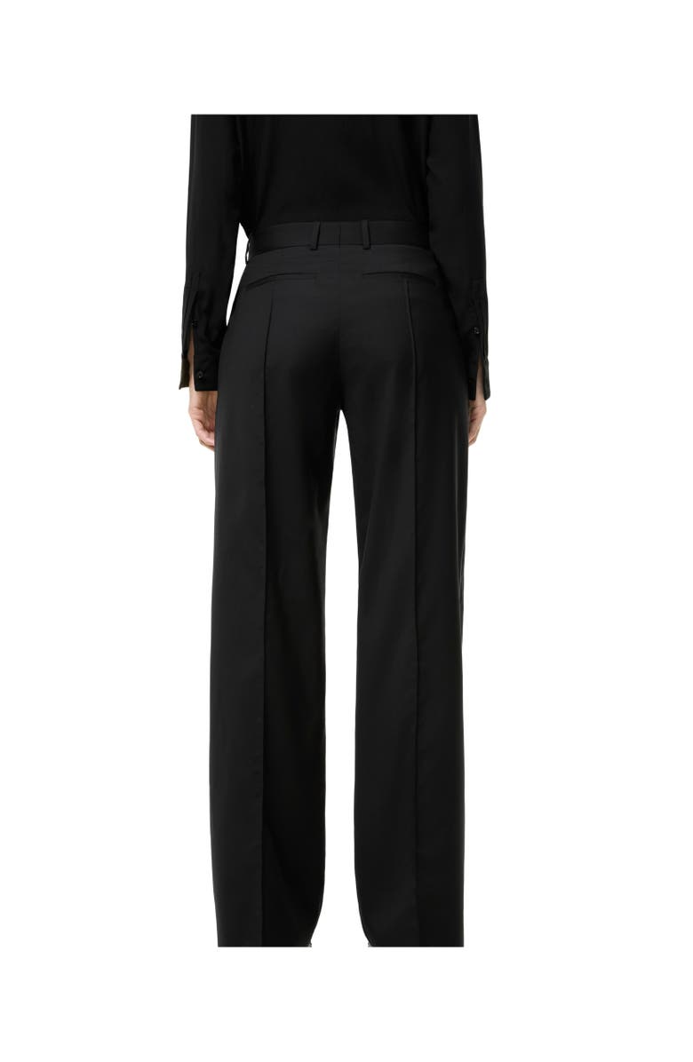 Burberry Wool Tailored Trousers, Alternate, color, Black