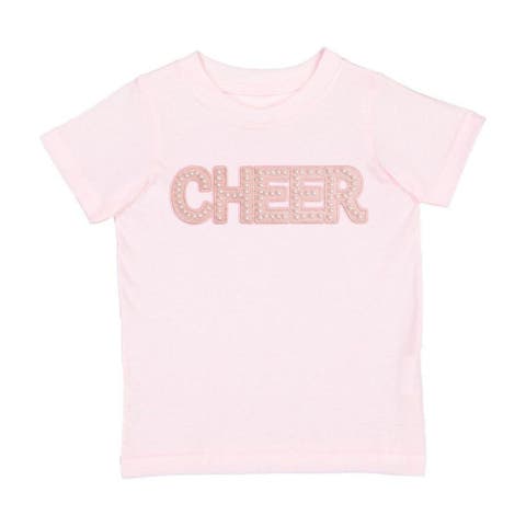 Cheer Pearl Patch Short Sleeve T-Shirt (Baby, Toddler, Little Kid & Big Kid)