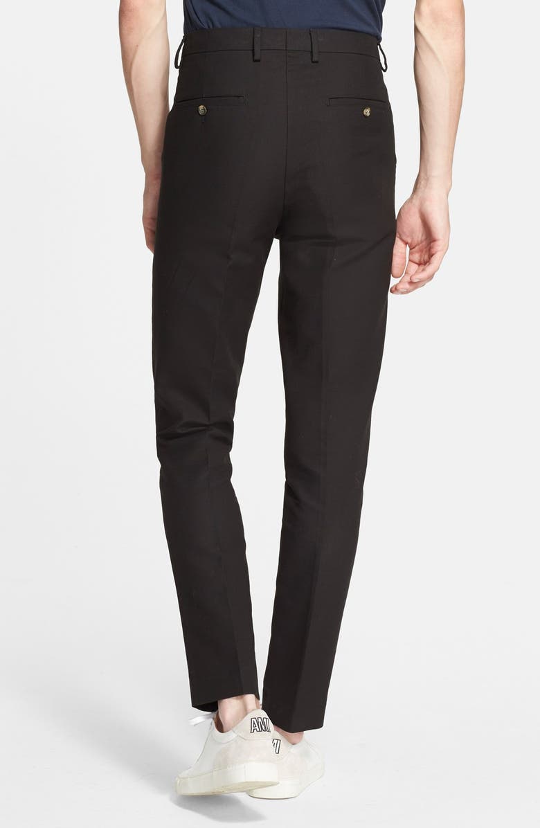 AMI Alexandre Mattiussi Carrot Fit Gabardine Trousers, Alternate, color, 