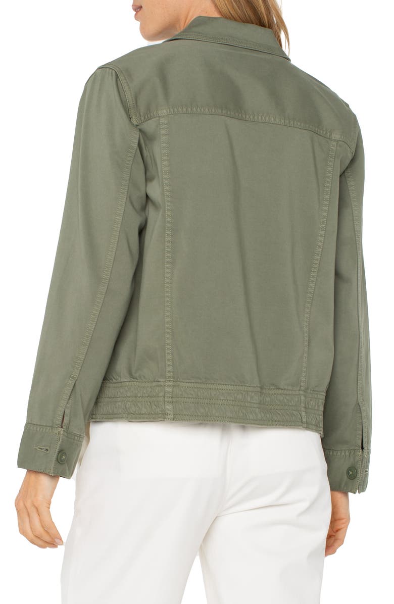 Liverpool Los Angeles Cargo Jacket, Alternate, color, Martini Olive