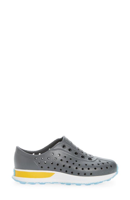 Native Shoes Kids' Robbie Sugarlite Slip-on Sneaker In Dblgry/shlwht/spcyheel