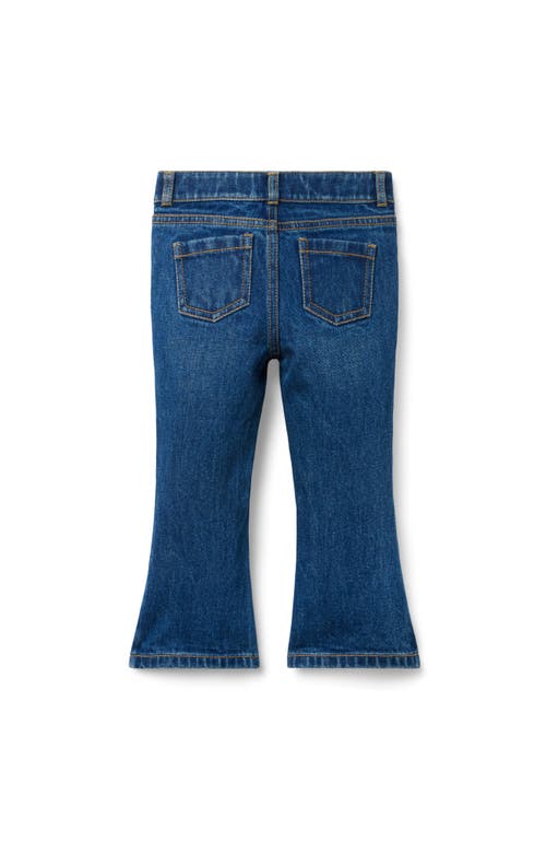 Janie And Jack Flare Jean In Medium Wash In Blue
