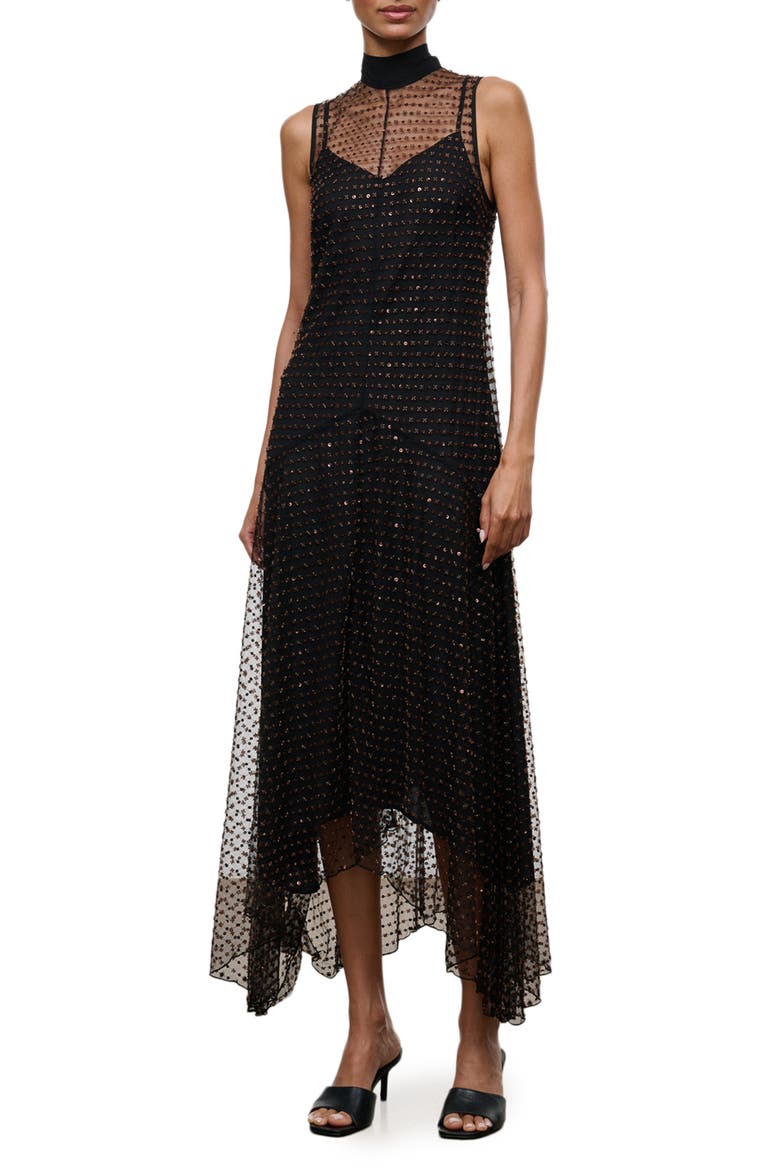 Auden Sequin Sleeveless Midi Dress, Main, color, GOOD NIGHT