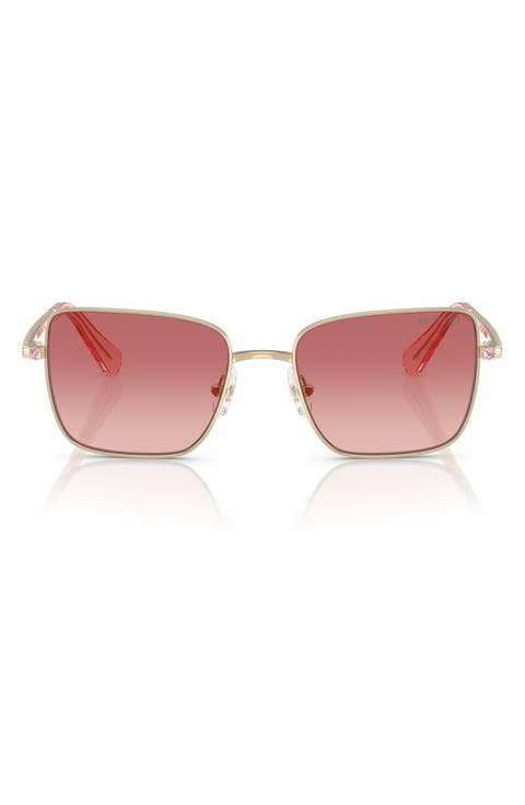 53mm Gradient Round Sunglasses