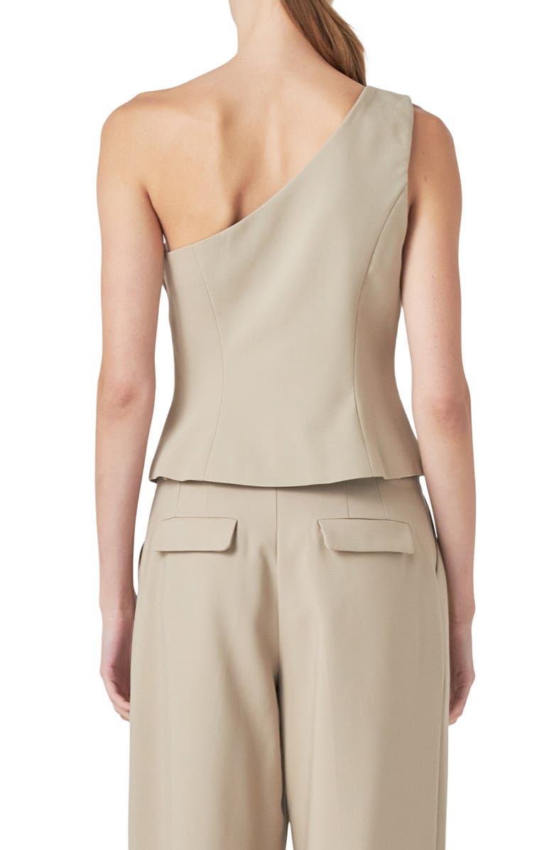Grey Lab One-Shoulder Vest, Alternate, color, 