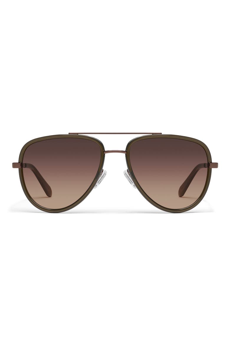 All In Medium 56mm Aviator Sunglasses, Main, color, OLIVE/ DARK FAWN