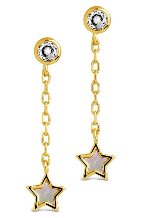 Sterling Forever Deja Drop Studs In Gold