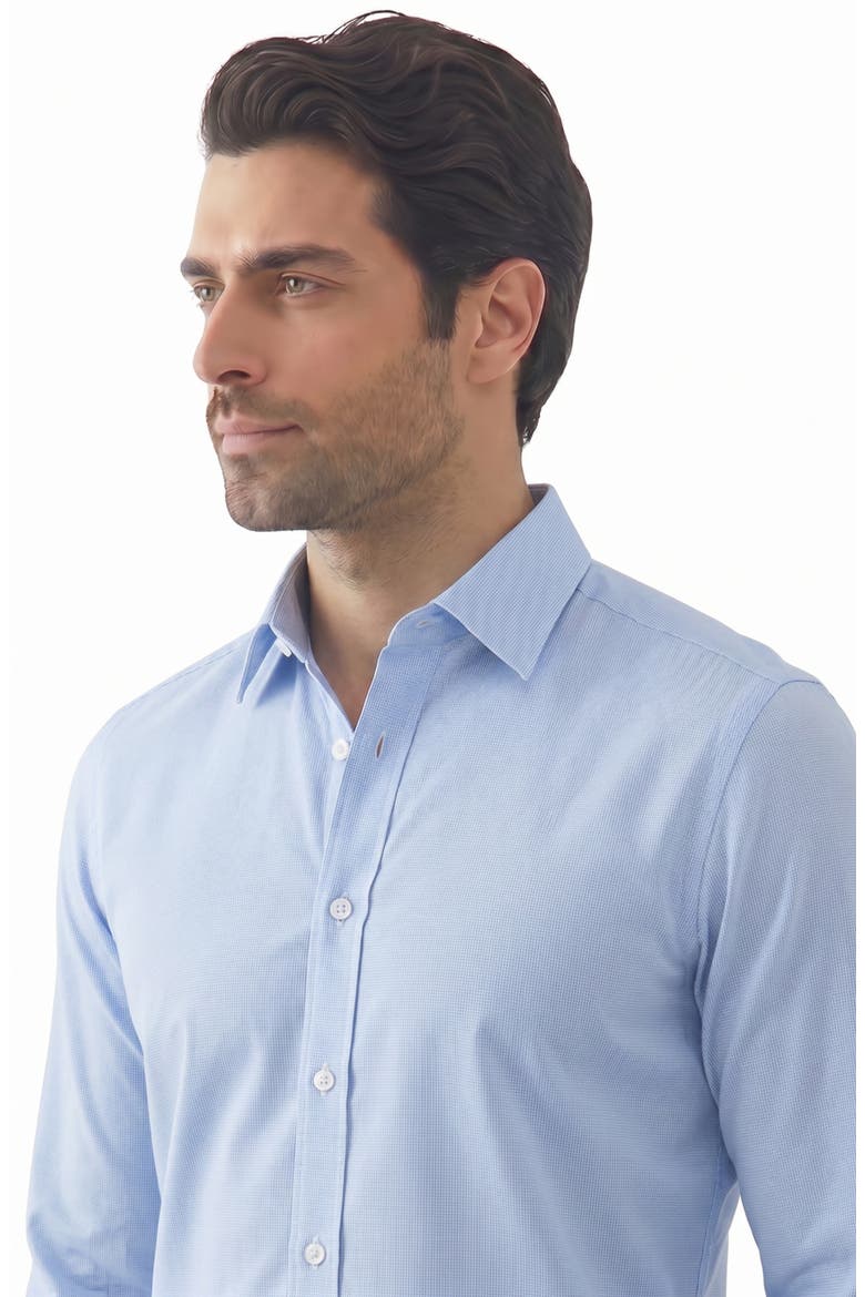 Stretch Long Sleeve Button Up Shirt, Alternate, color, 40 BLUE