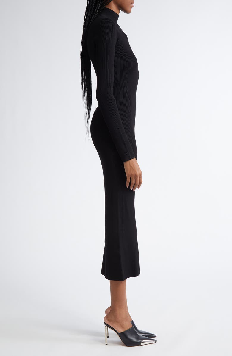 DIESEL<sup>®</sup> M-Zary-B Oval D Cutout Long Sleeve Rib Sweater Dress, Alternate, color, 