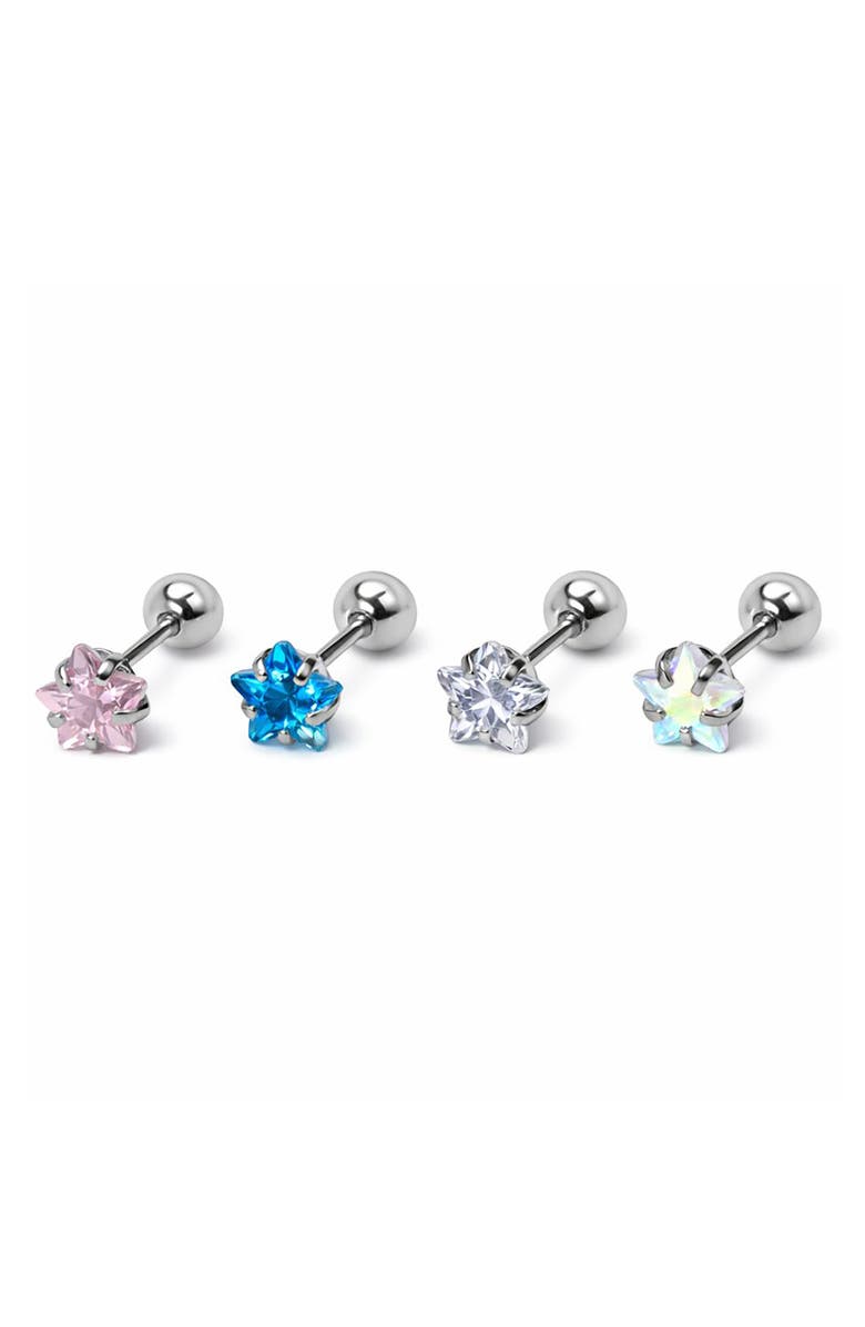 REBL Star Crystal Single Earring, Alternate, color, Pink