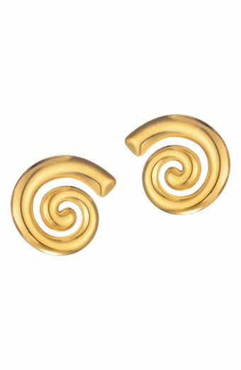 Adornia Swirl Stud Earrings