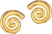 Adornia Swirl Stud Earrings