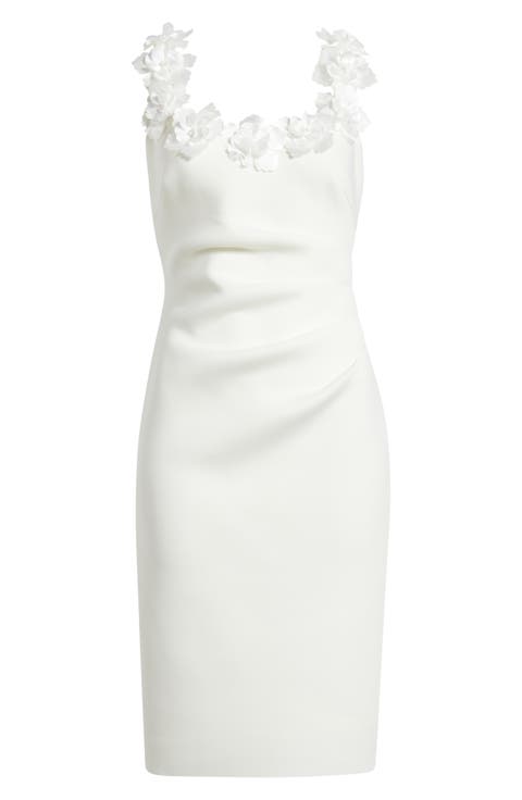 Floral Ruched Cocktail Dress