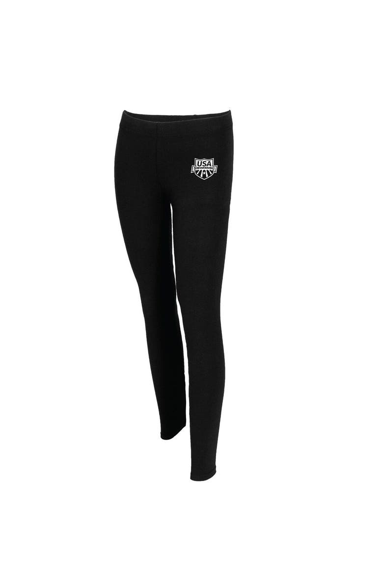 BOXERCRAFT Women's Black USA Swimming Leggings, Alternate, color,