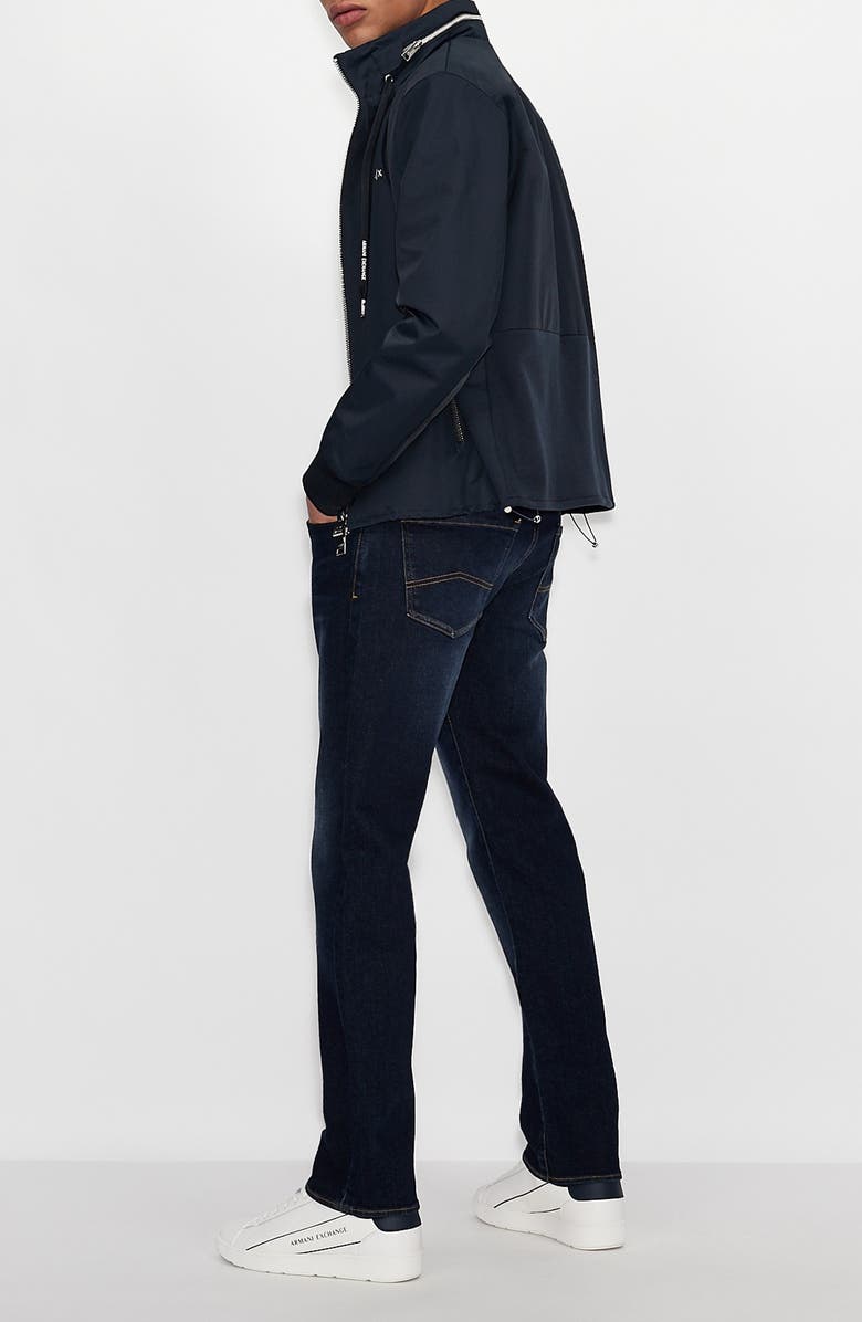 Armani Exchange Classic Yacht Cotton Blend Jacket with Hidden Hood, Alternate, color, 