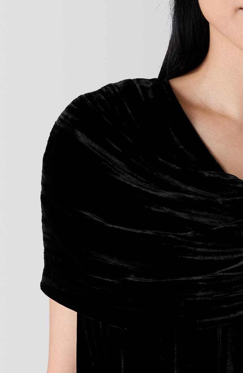 Eileen Fisher Crinkled Velvet Scarf, Alternate, color, 