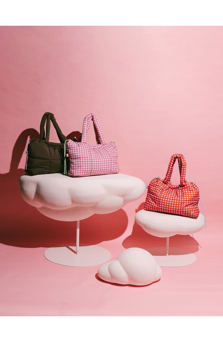 The Somewhere Co Watermelow Sugar Marshmallow Midi Tote Bag, Alternate, color, Watermelon Sugar