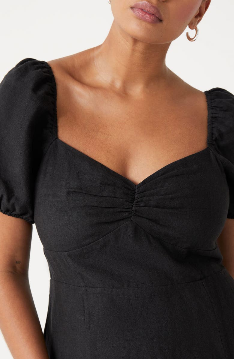 & Other Stories Ruched Linen Dress, Alternate, color, 