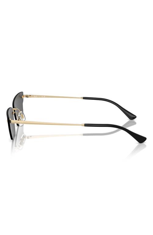 Ray Ban Ray-ban 66mm Anh Frameless Butterfly Sunglasses In Gray