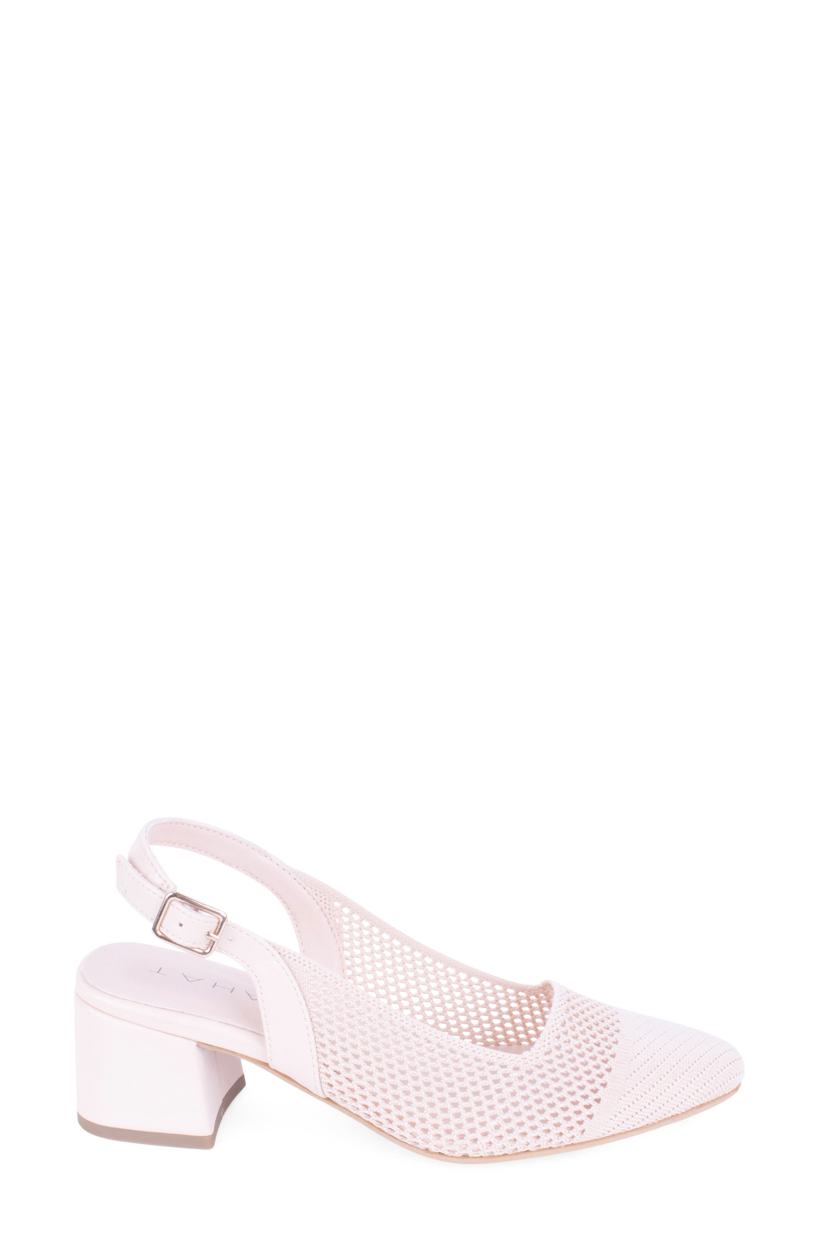 Tahari Pisa Slingback Cap Toe Pump, Alternate, color, Natural