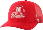 '47 Men's '47 Scarlet Nebraska Huskers Pitstop Trucker Adjustable Hat
