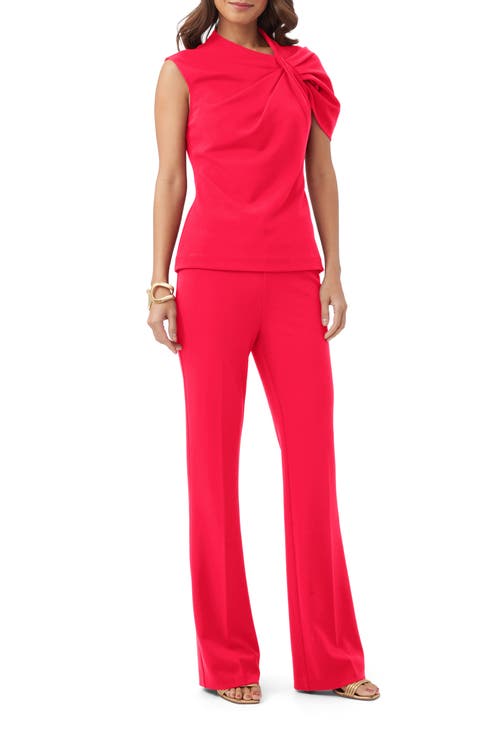 Trina Turk Keshi Asymmetrical Top In Cannes Coral