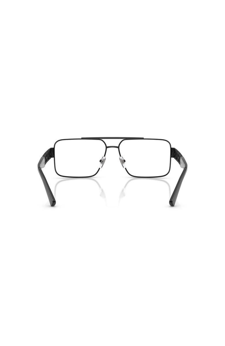 Versace 56mm Rectangle optical glasses, Alternate, color, Black