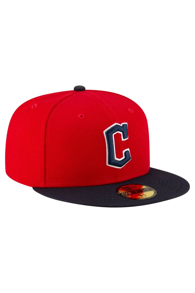 Men's New Era  Red/Black  Cleveland Guardians  Authentic Collection On Field 59FIFTY Fitted Hat, Alternate, color, Red