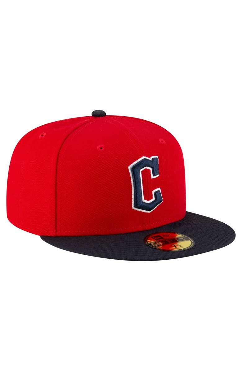 New Era Men's New Era Red/Black Cleveland Guardians Authentic Collection On Field 59FIFTY Fitted Hat, Alternate, color, Red