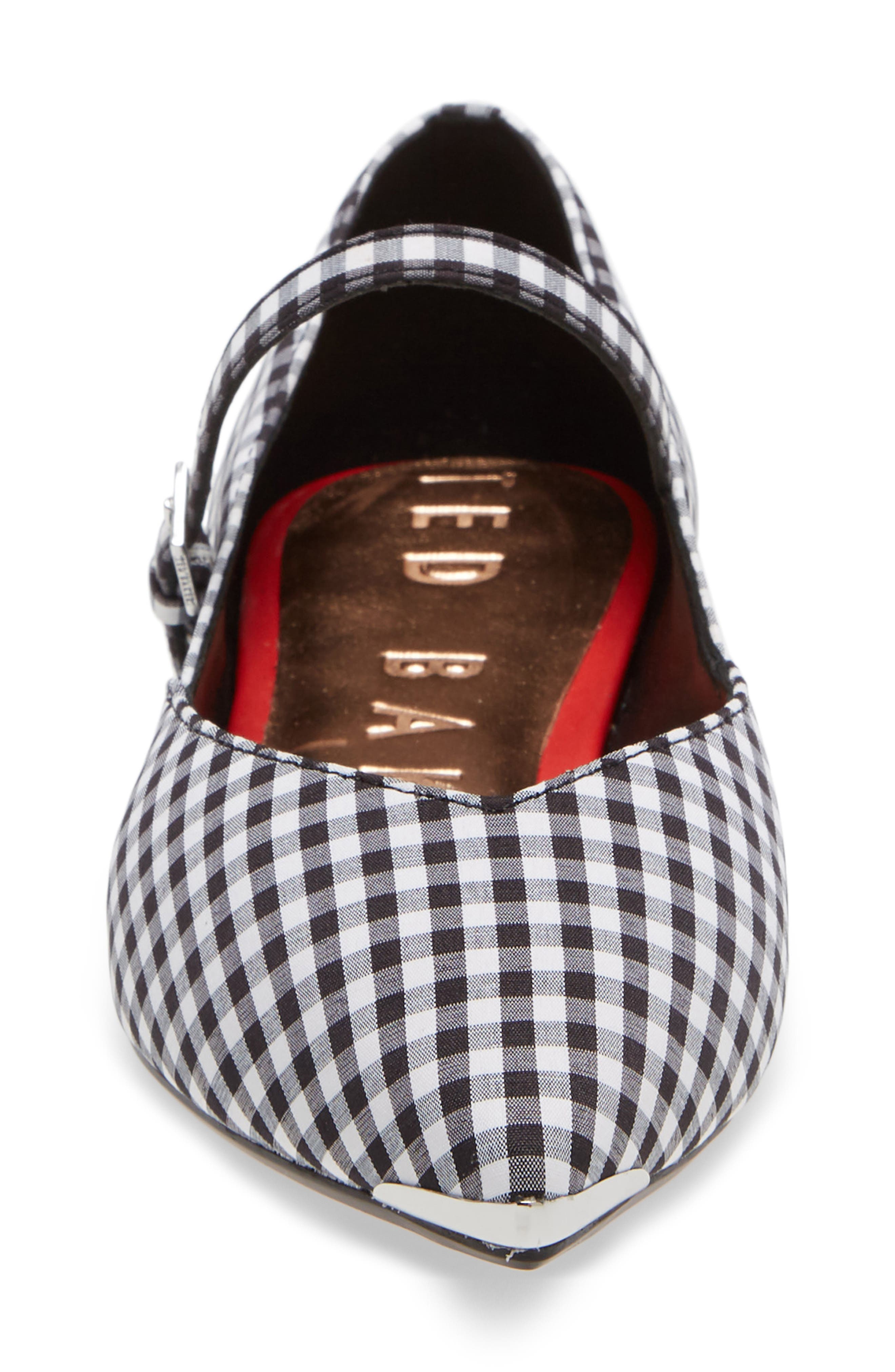 Ted Baker London Hujig Gingham Mary Jane Flat, Alternate, color, 