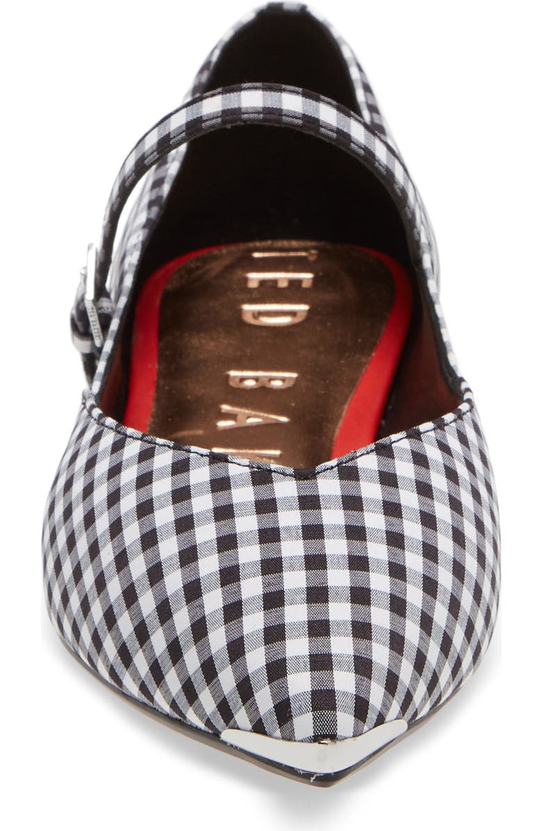 Ted Baker London Hujig Gingham Mary Jane Flat, Alternate, color,