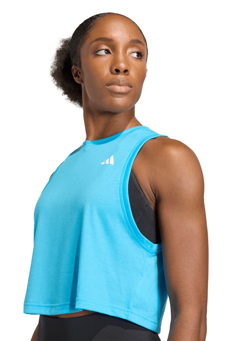 WE Performance Crop Tank Top, Alternate, color, LUCID AQUAMARINE/