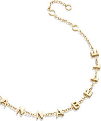 Pisa Custom Letter Charm Bracelet