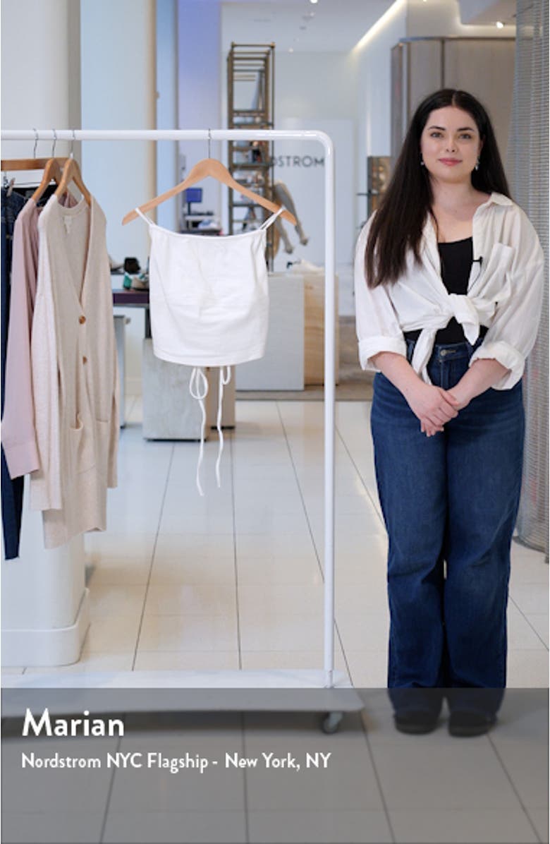 Tie Back Denim Crop Camisole, sales video thumbnail