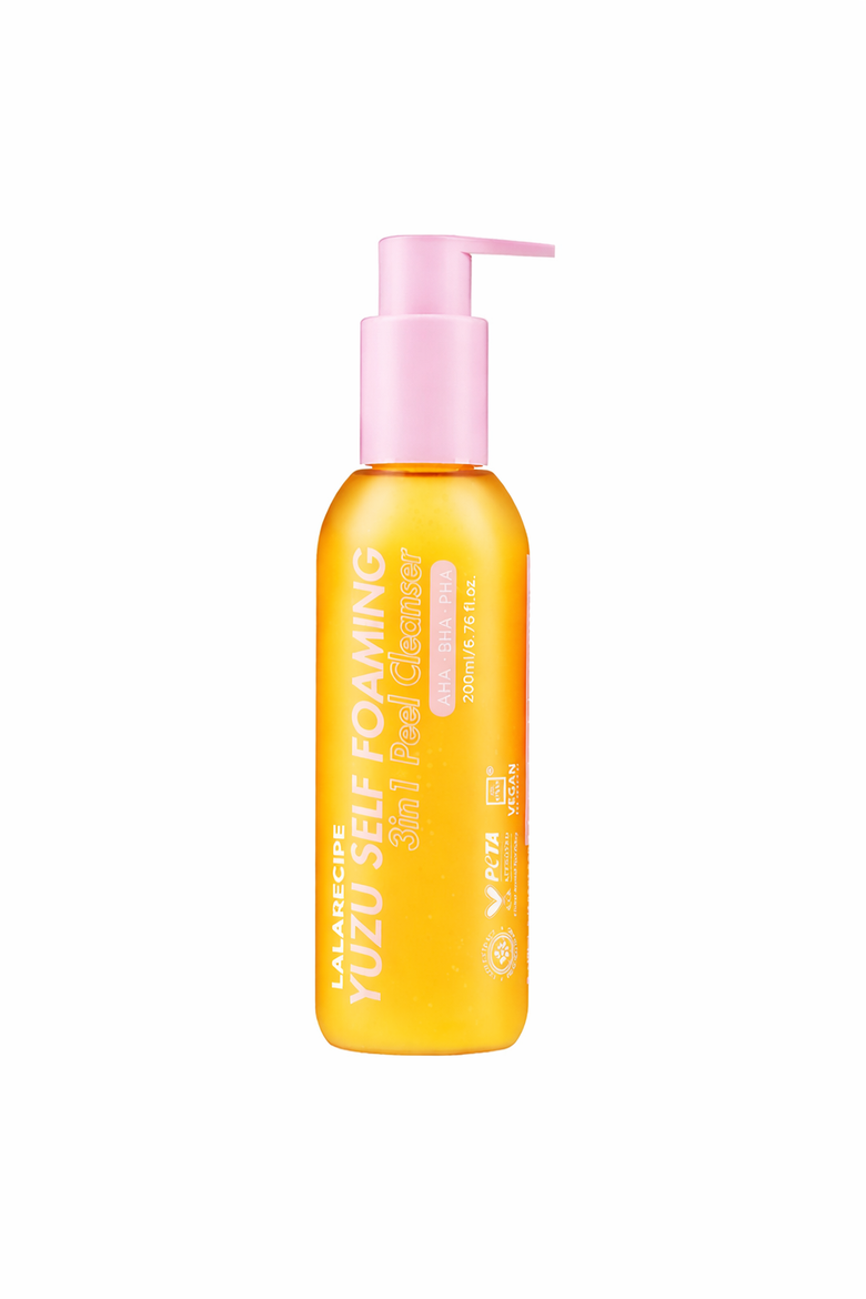 Yuzu Vita C 3-in-1 Foaming Cleanser, Main, color, Yellow