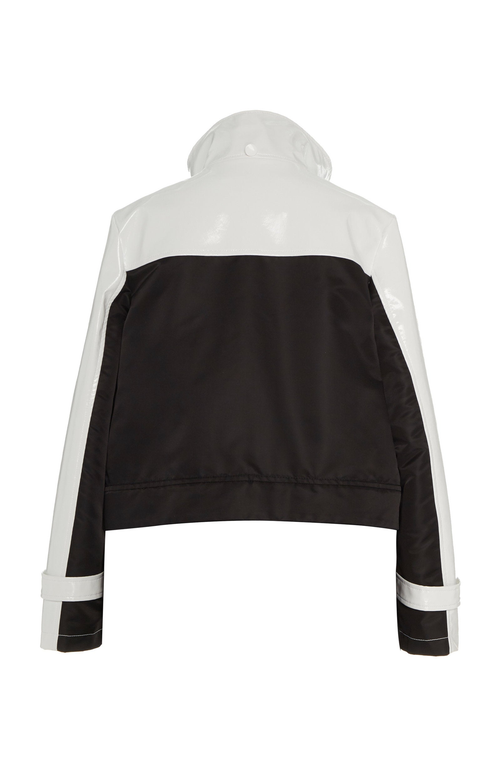 Caalo Water-resistant Convertible Sustainable Raincoat In Black