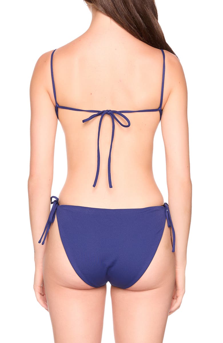 Susana Monaco Tie Back One-Piece Monokini Swimsuit, Alternate, color, Inkwell