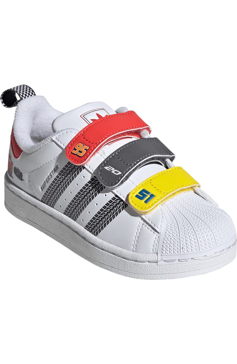 adidas Kids' Superstar II Sneaker, Main, color, White/ Bright Red