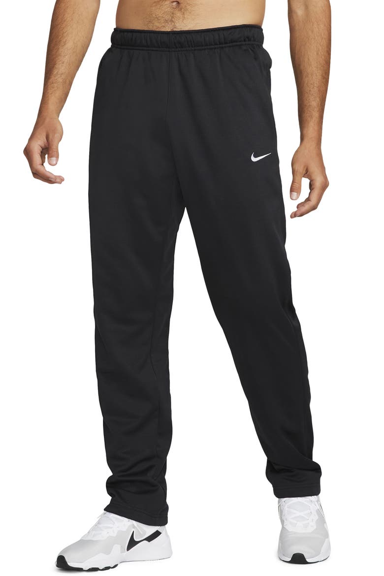 Therma-FIT Sweatpants, Main, color, BLACK/ BLACK/ WHITE