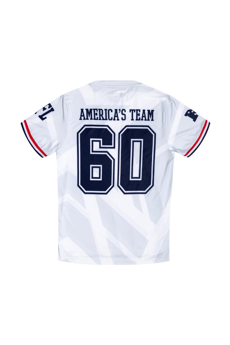 Youth  Gray Dallas Cowboys America's Team Fashion Soccer Top, Alternate, color, Gray