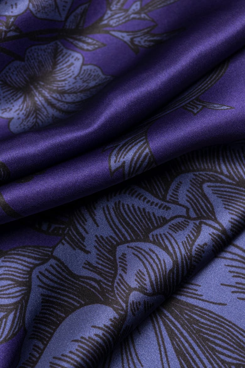 Isabella - Silk Scarf/Shawl for Women, Alternate, color, Indigo