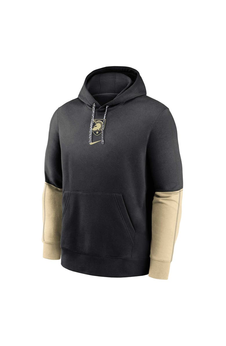 Nike Men's Nike Black Army Black Knights 2024 Sideline Club Fleece Pullover Hoodie, Alternate, color, Black