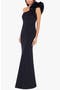 Ruffle One-Shoulder Trumpet Gown