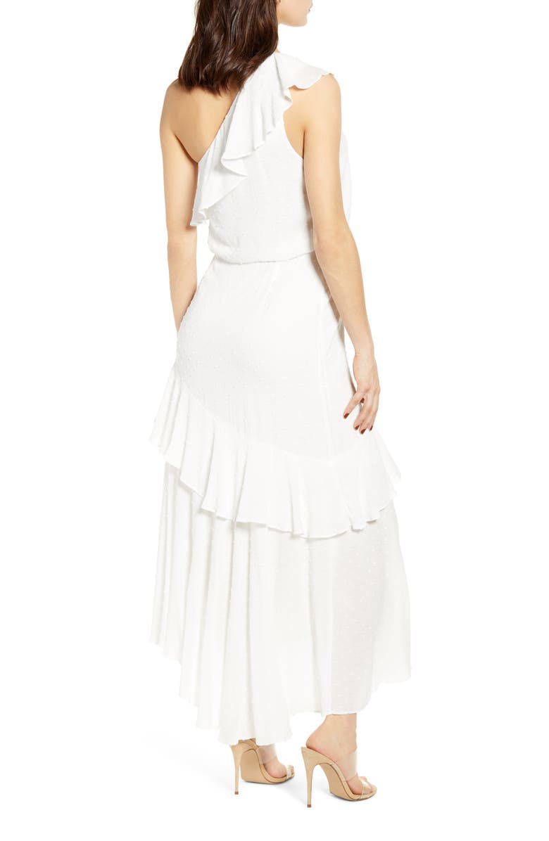 WAYF One-Shoulder Ruffle Dress, Alternate, color,
