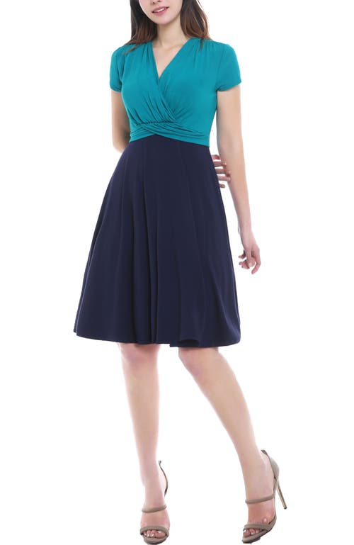 Kimi & Kai Sarah Faux Wrap Maternity/nursing Dress