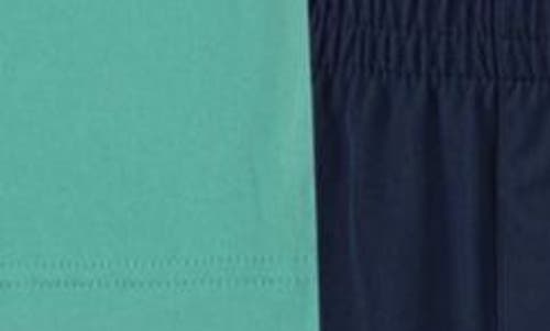 Shop 3 Brand Kids' Polo Shirt & Mesh Shorts Set In Atomic Teal