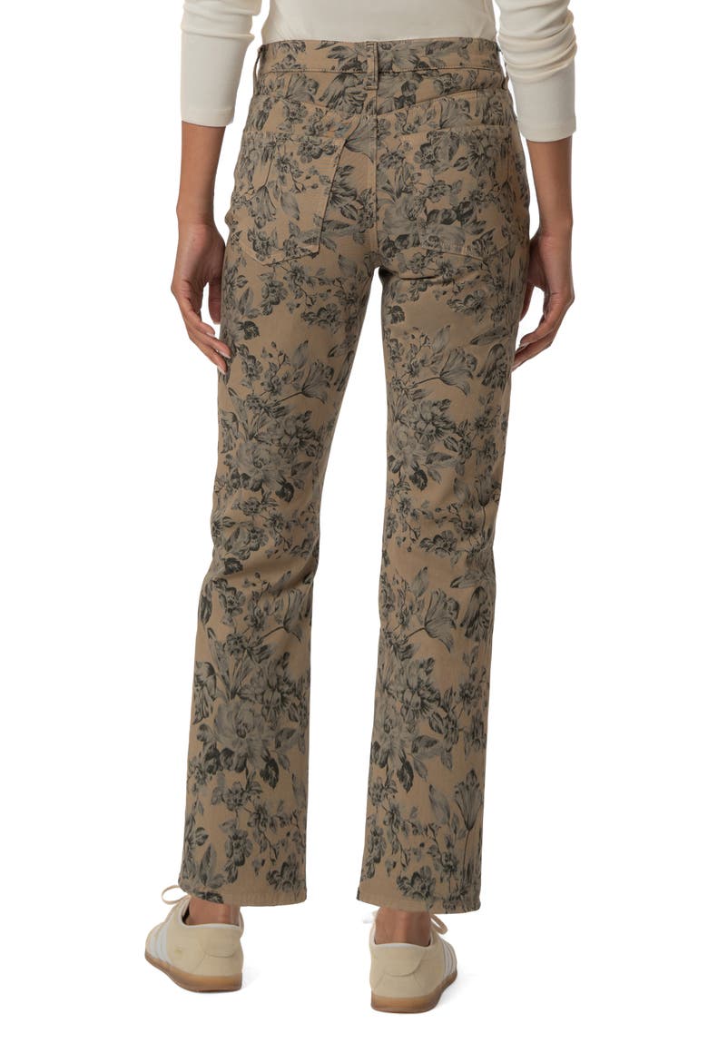 Blair High Waist Straight Leg Jeans, Alternate, color, SAND