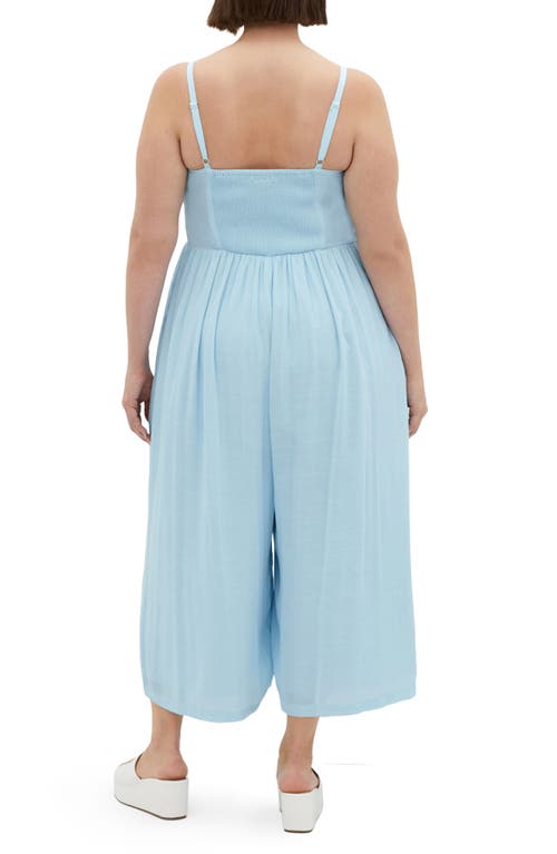 City Chic Lara Jumpsuit In Blue