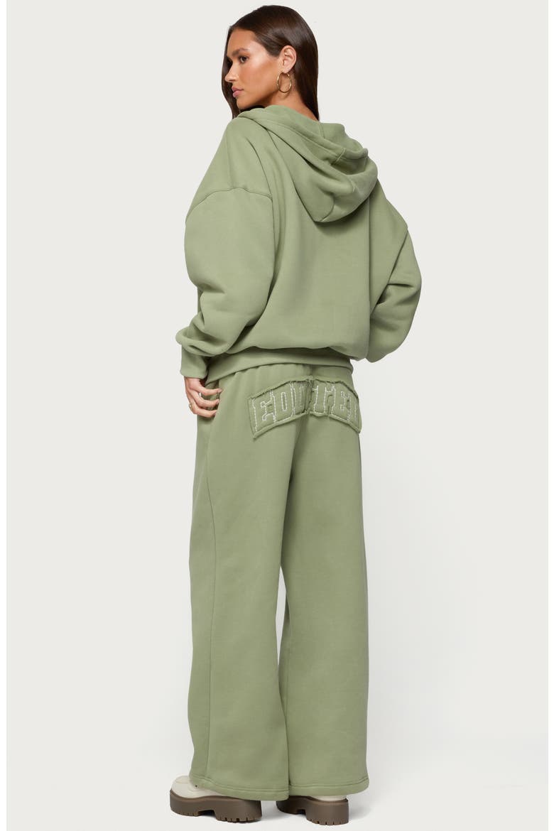 Forever Edikted Cotton Blend Straight Leg Sweatpants, Alternate, color, OLIVE
