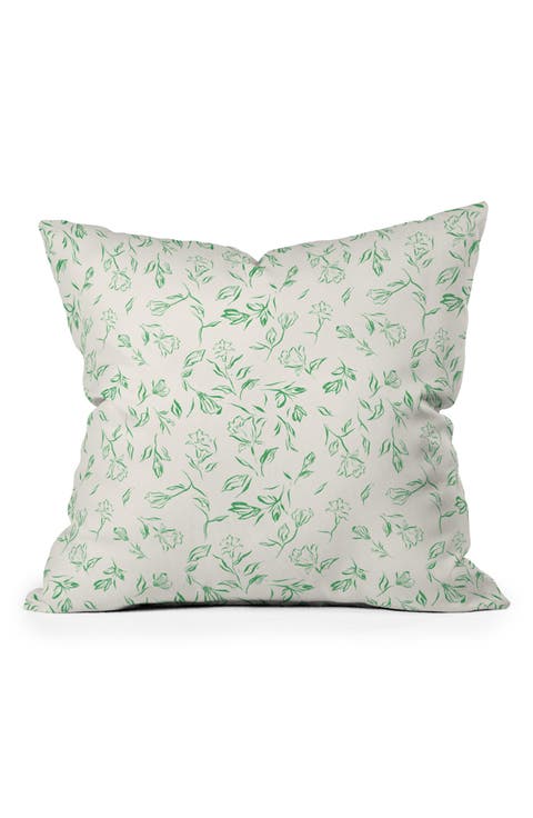 LouBruzzoni Romantic Green Accent Pillow